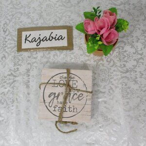 CHOOSE LOVE Cork Coasters 4